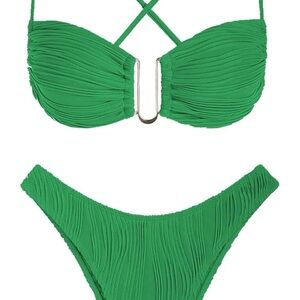 Zaful Vibrant Green Bikini Set